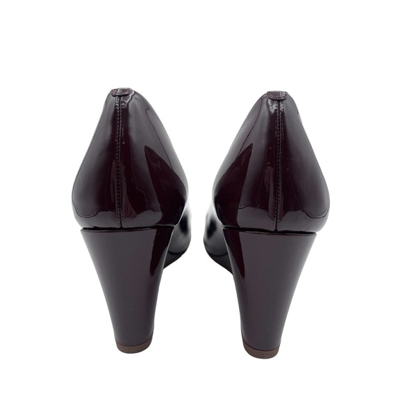 NWOT! J.Crew Patent Leather Almond Toe Wedges. Size 8 made in Italy - Picture 4 of 8